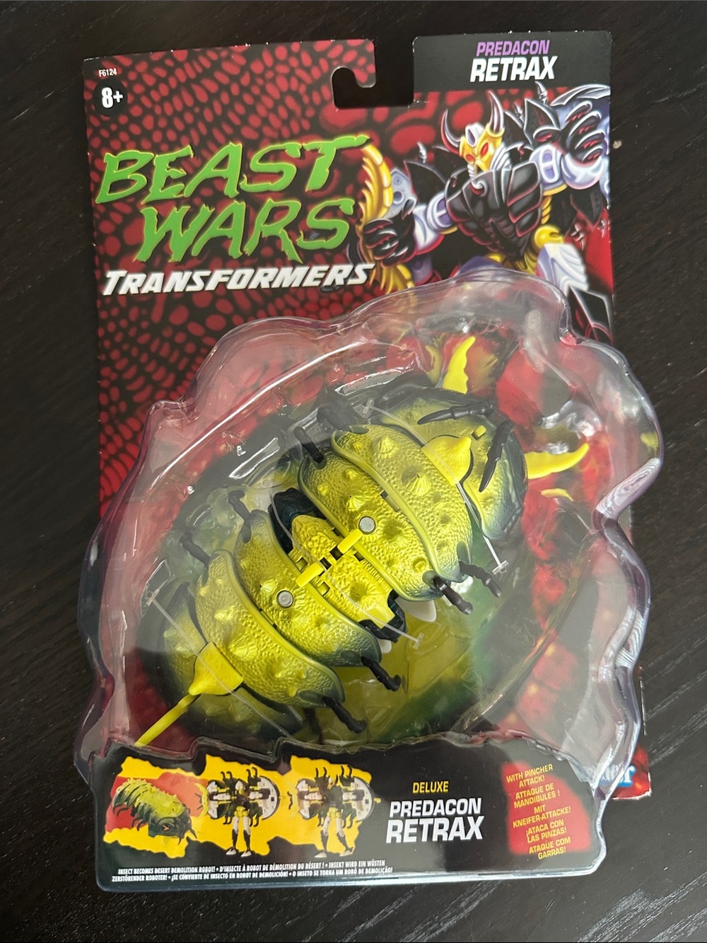 Hasbro Predacon Retrax Yellow and Black Beast Wars Figure
